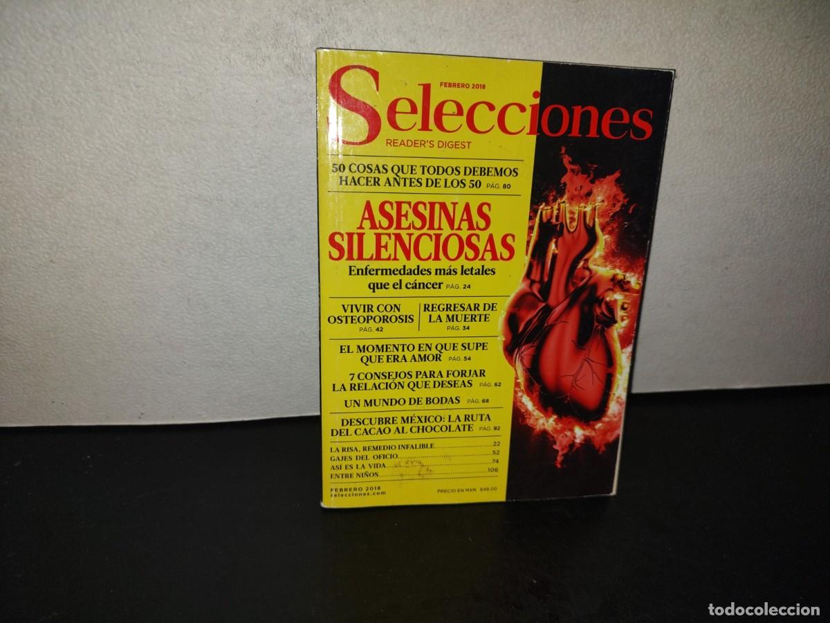 Collectionnisme de Revues et Journaux: 221- Reader's Digest. Asesinos Silenciosos. Enfermedades M&aacute;s Letales Que El C&aacute;ncer, Febrero 2018