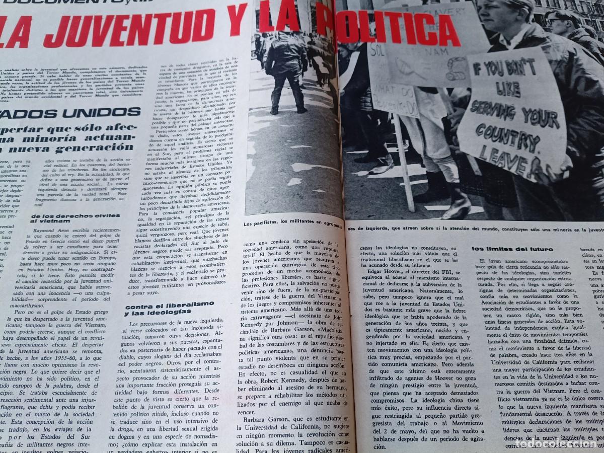 Coleccionismo de revistas y peri&oacute;dicos: JUVENTUD Y POL&Iacute;TICA EN ESTADOS UNIDOS, AM&Eacute;RICA LATINA Y &Aacute;FRICA. 6 P&Aacute;GINAS DE TRIUNFO, 1967
