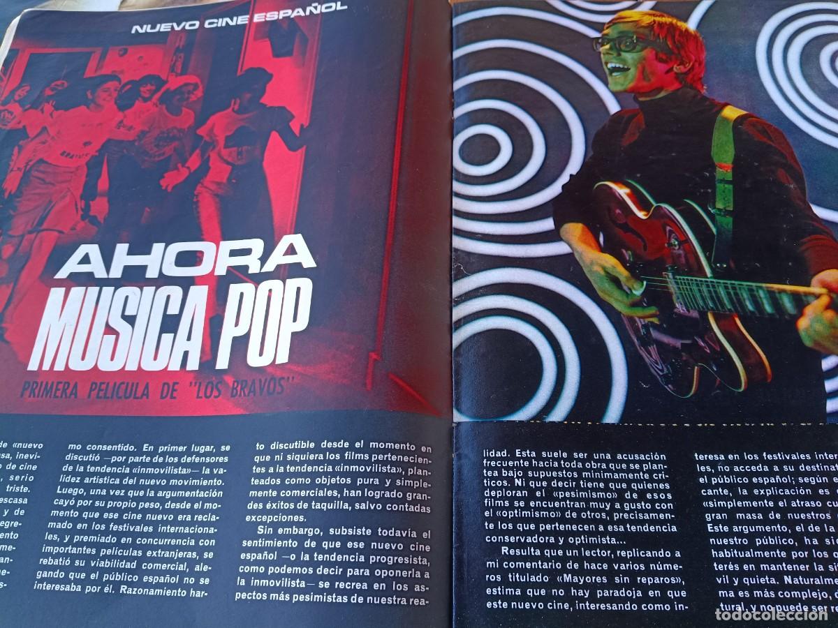 Coleccionismo de revistas y peri&oacute;dicos: PRIMERA PEL&Iacute;CULA DE LOS BRAVOS, NUEVO CINE ESPA&Ntilde;OL DE M&Uacute;SICA POP. 7 P&Aacute;GINAS DE TRIUNFO, 1967