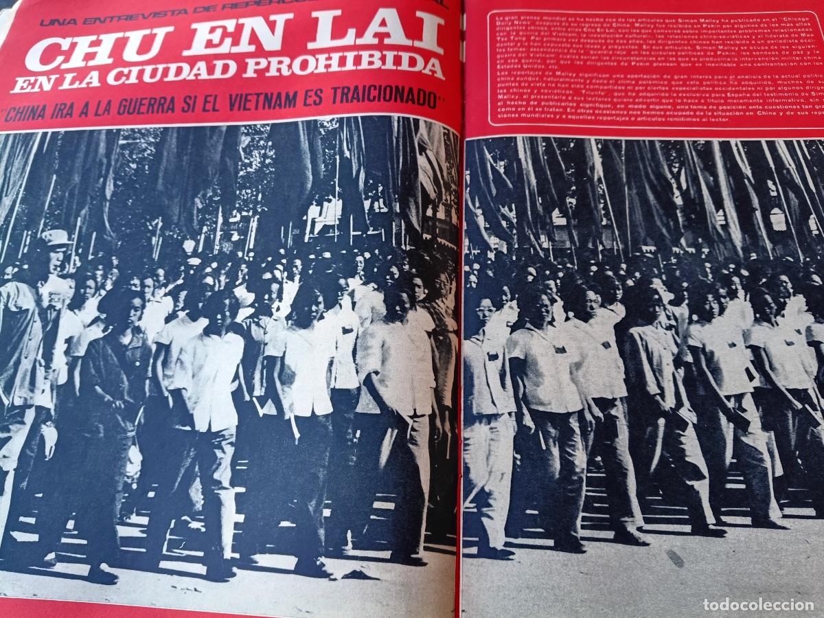 Collectionnisme de Revues et Journaux: CHINA: ENTREVISTA A CHU EN LAI. 7 P&Aacute;GINAS DE TRIUNFO, 1967
