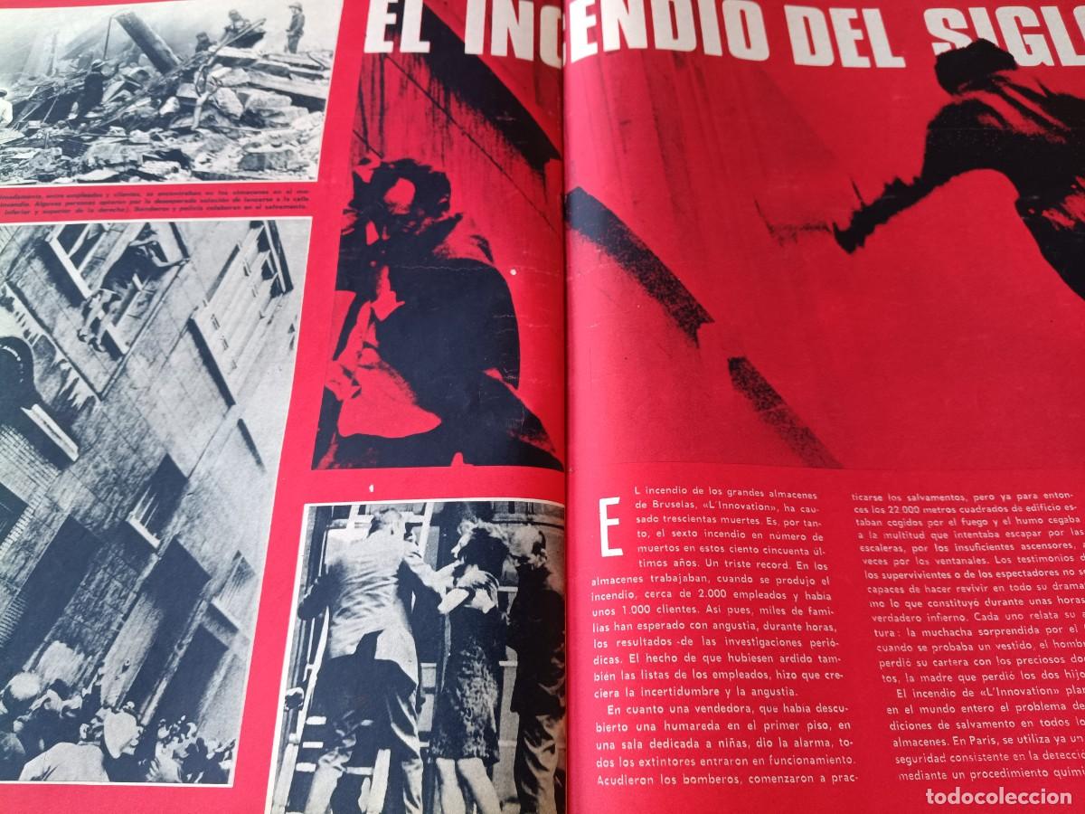 Sammeln von Zeitschriften und Zeitungen: 300 MUERTOS EN INCENDIO DE GRANDES ALMACENES L'INNOVATION DE BRUSELAS. ART&Iacute;CULO DE TRIUNFO, 1967