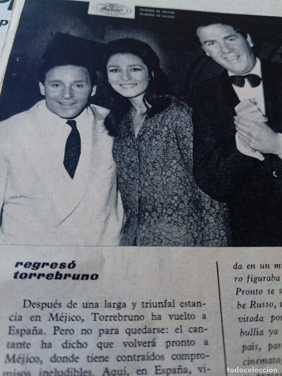Coleccionismo de revistas y peri&oacute;dicos: TORREBRUNO REGRESA DE GIRA EN M&Eacute;XICO. PEQUE&Ntilde;O ART&Iacute;CULO DE TRIUNFO, 1967