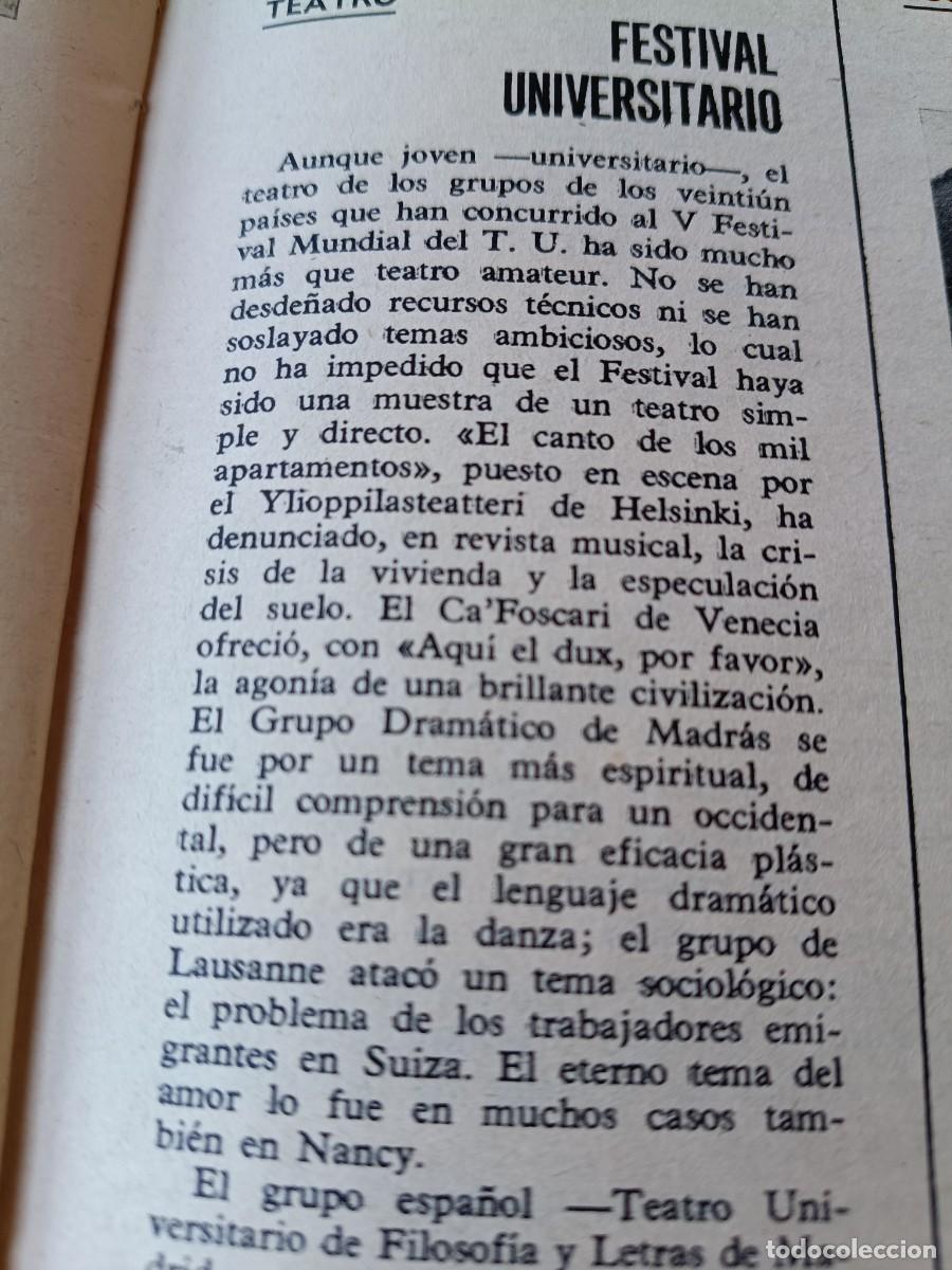 Coleccionismo de revistas y peri&oacute;dicos: MUERE LORENZO BANDINI TRAS ACCIDENTE EN CIRCUITO DE M&Oacute;NACO DE FORMULA 1. ART&Iacute;CULO DE TRIUNFO 1967