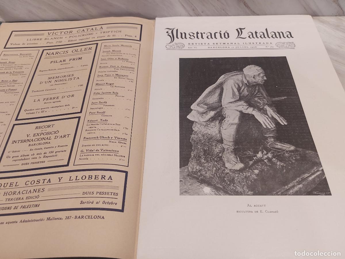 Sammeln von Zeitschriften und Zeitungen: ILUSTRACI&Oacute; CATALANA | 1908 | N&ordm; 267 | IBIZA ANTIGUA | SANT ANTONI | ESCULTURA CLARAS&Oacute;