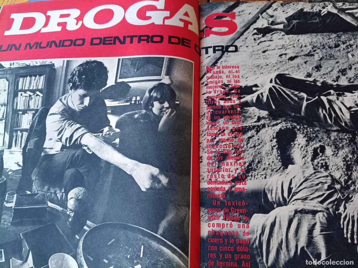 Coleccionismo de revistas y peri&oacute;dicos: EL MUNDO DE LAS DROGAS. 8 P&Aacute;GINAS DE TRIUNFO 1967