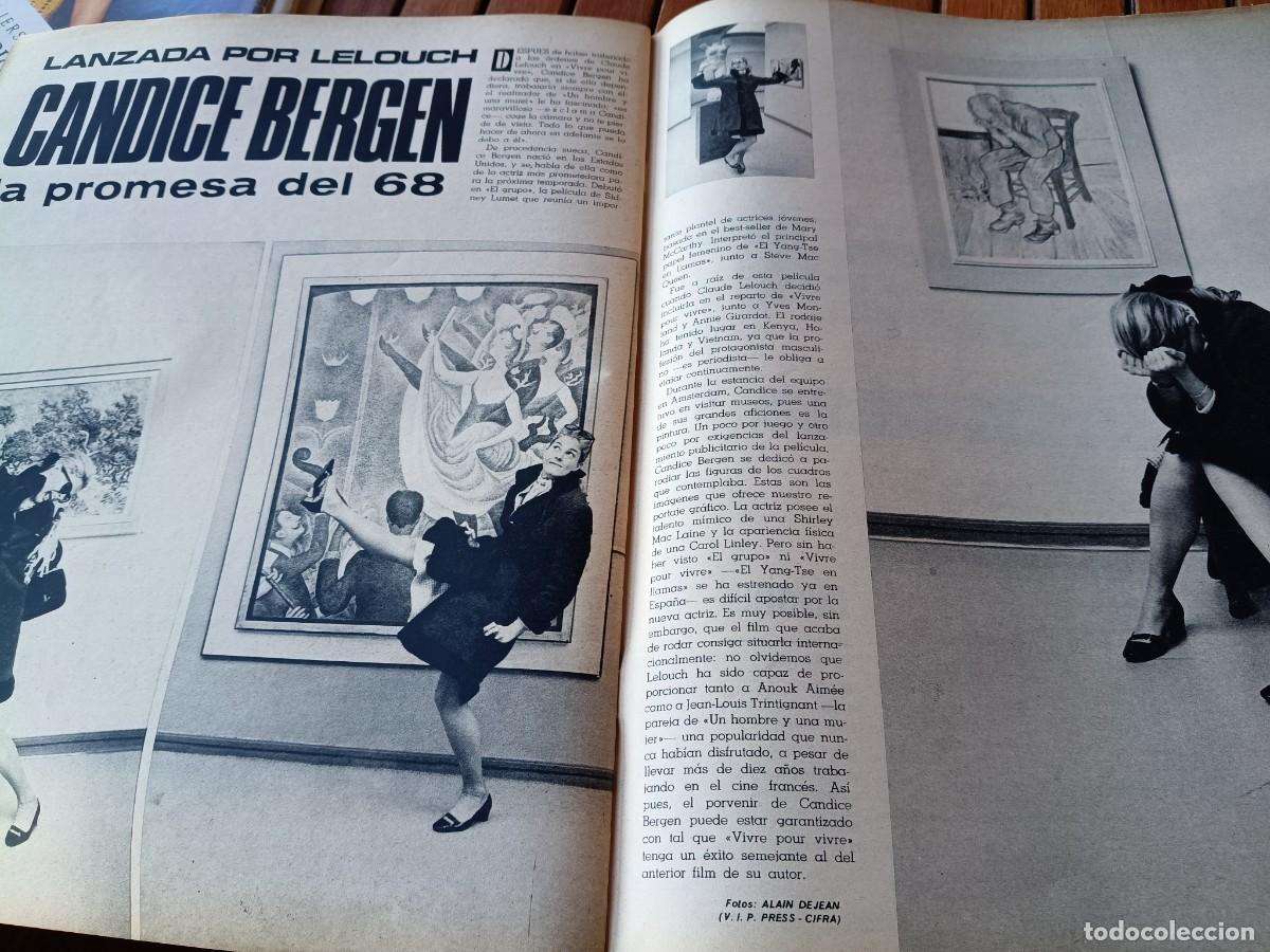 Coleccionismo de revistas y peri&oacute;dicos: CANDICE BERGEN, ACTRIZ LANZADA POR EL DIRECTOR DE CINE LELOUCH. ARTICULO DE TRIUNFO 1967