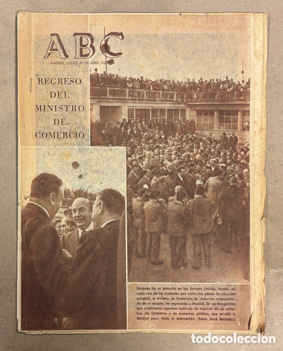 Coleccionismo de revistas y peri&oacute;dicos: ABC (26 ABRIL 1960) REGRESO MINISTRO DE COMERCIO DE ESTADOS UNIDOS, PAQUITA RICO, MARCELA DE JUAN, R