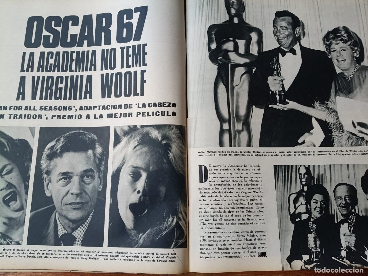 Collectionnisme de Revues et Journaux: PREMIOS OSCAR 1967. 6 P&Aacute;GINAS DE TRIUNFO 1967