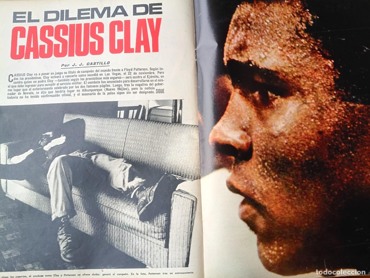Coleccionismo de revistas y peri&oacute;dicos: BOXEO: HISTORIAL DE VICTORIAS Y DILEMA DE CASSIUS CLAY. 7 P&Aacute;GINAS DE TRIUNFO 1967