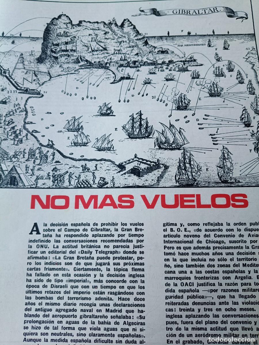 Coleccionismo de revistas y peri&oacute;dicos: PROHIBIDOS LOS VUELOS SOBRE EL CAMPO DE GIBRALTAR. ART&Iacute;CULO DE TRIUNFO 1967
