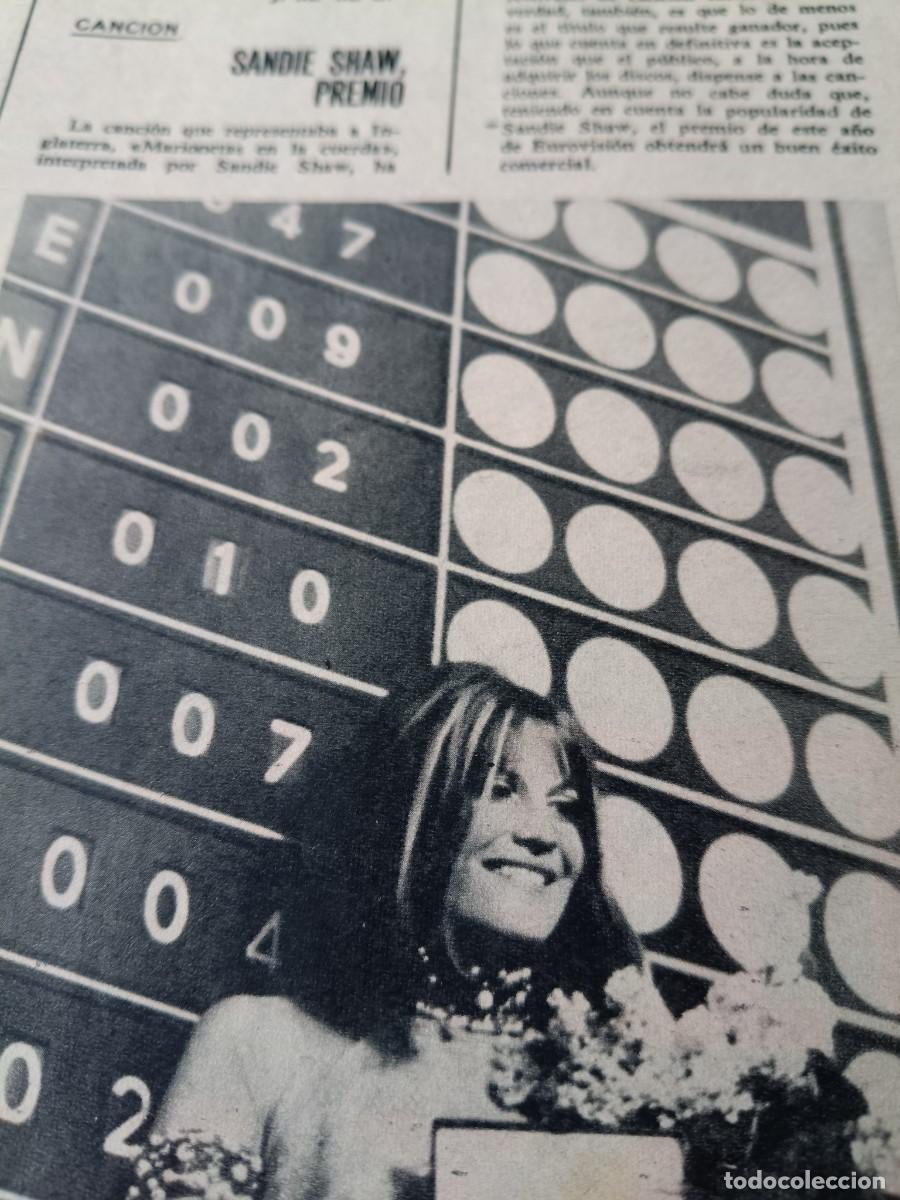 Collection Magazines and Newspapers: SANDIE SHAW GANA EL FESTIVAL DE EUROVISI&Oacute;N CON MARIONETAS EN LA CUERDA. ART&Iacute;CULO DE TRIUNFO 1967