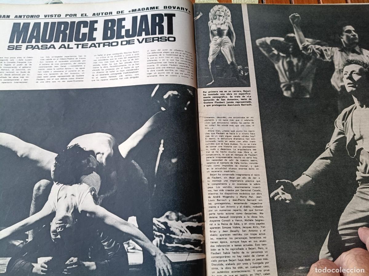 Collezionismo di Riviste e Giornali: MAURICE BEJART ESTRENA OBRA TEATRAL DE FLAUBERT. ART&Iacute;CULO DE TRIUNFO 1967