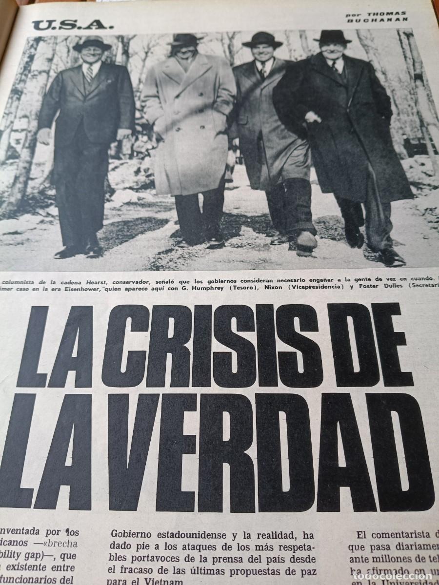 Collectionnisme de Revues et Journaux: HISTORIA DE LAS MENTIRAS Y MANIPULACIONES EN LA POL&Iacute;TICA DE EE.UU. 4 P&Aacute;GINAS DE TRIUNFO 1967