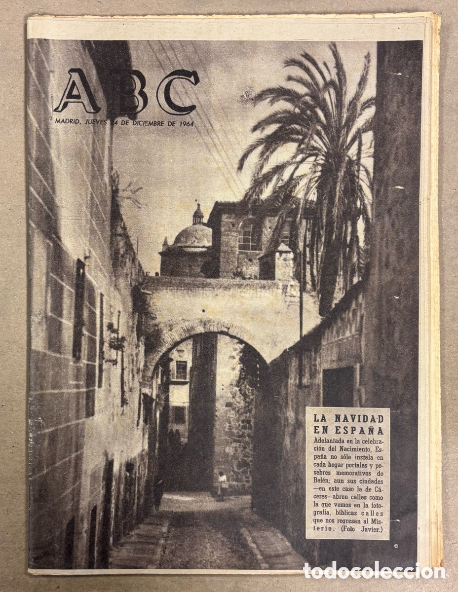 Coleccionismo de revistas y peri&oacute;dicos: ABC (24 DICIEMBRE 1964) NAVIDAD CALLES C&Aacute;CERES, DISTURBIOS EN YAKARTA, GUILLERMO TIMONER, ROCK HUDSO