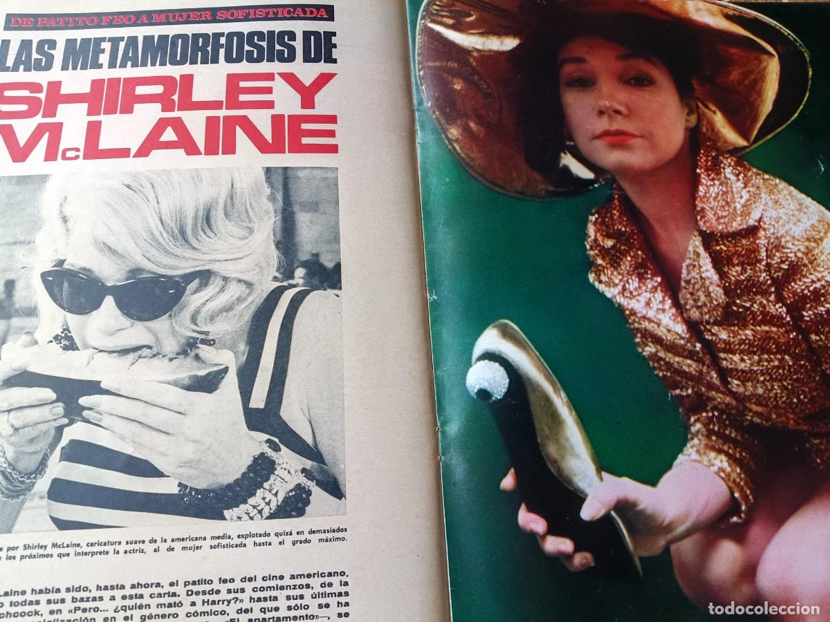 Collectionnisme de Revues et Journaux: LA METAMORFOSIS DE SHIRLEY MACLAINE. 5 P&Aacute;GINAS DE TRIUNFO 1967