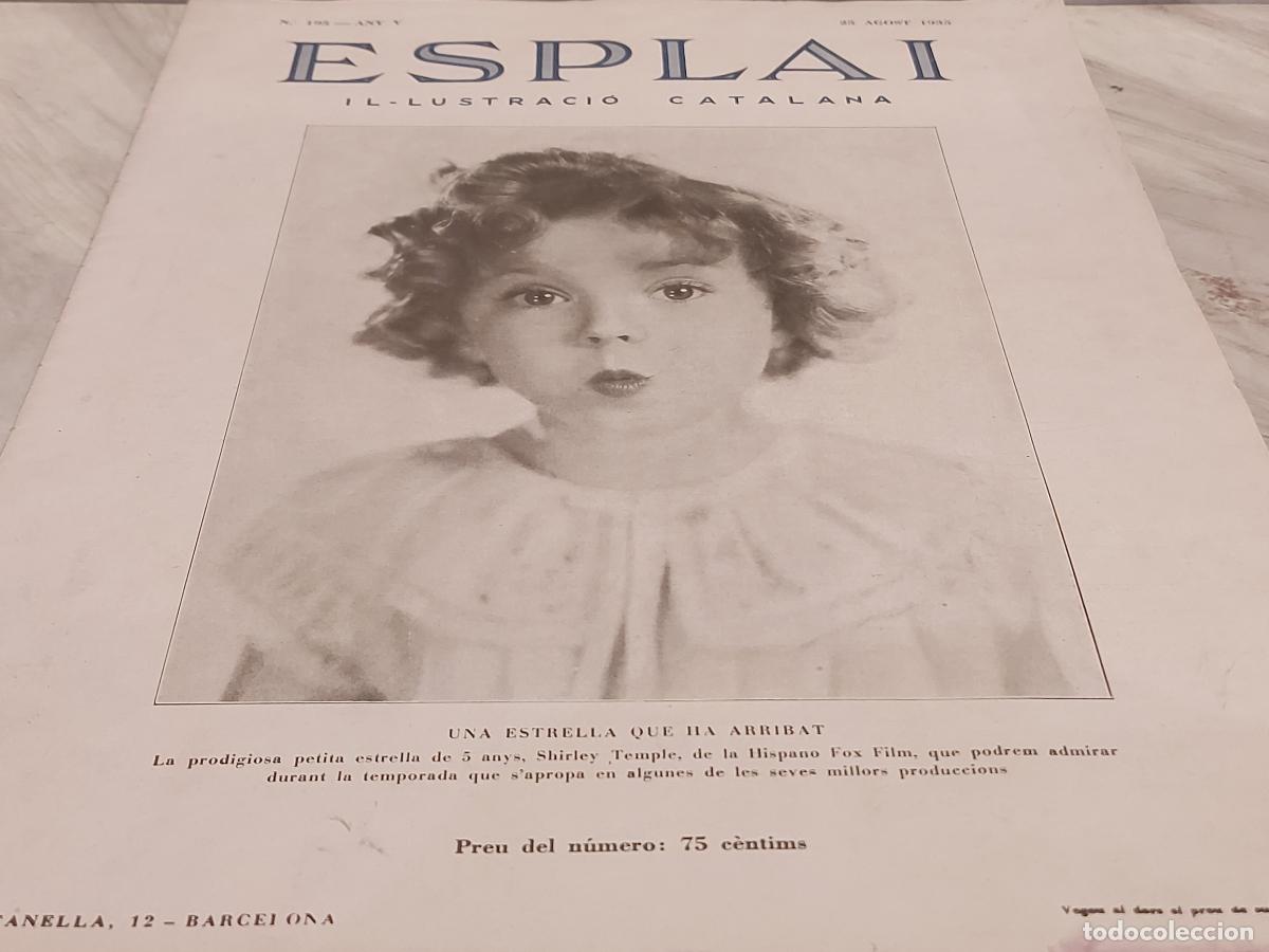 Coleccionismo de revistas y peri&oacute;dicos: 1935 !! | REVISTA ESPLAI | N.&ordm; 195 | SHIRLEY TEMPLE | CINE CL&Aacute;SICO | CASTILLOS DE CATALU&Ntilde;A