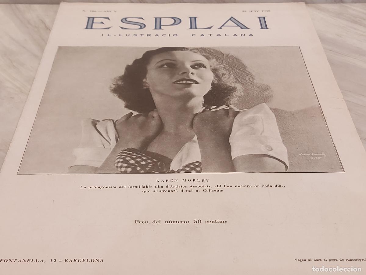 Sammeln von Zeitschriften und Zeitungen: 1935 !! | REVISTA ESPLAI | N.&ordm; 186 | KAREN MORLEY | CINE CL&Aacute;SICO | PALACIO REAL | PE&Ntilde;&Iacute;SCOLA