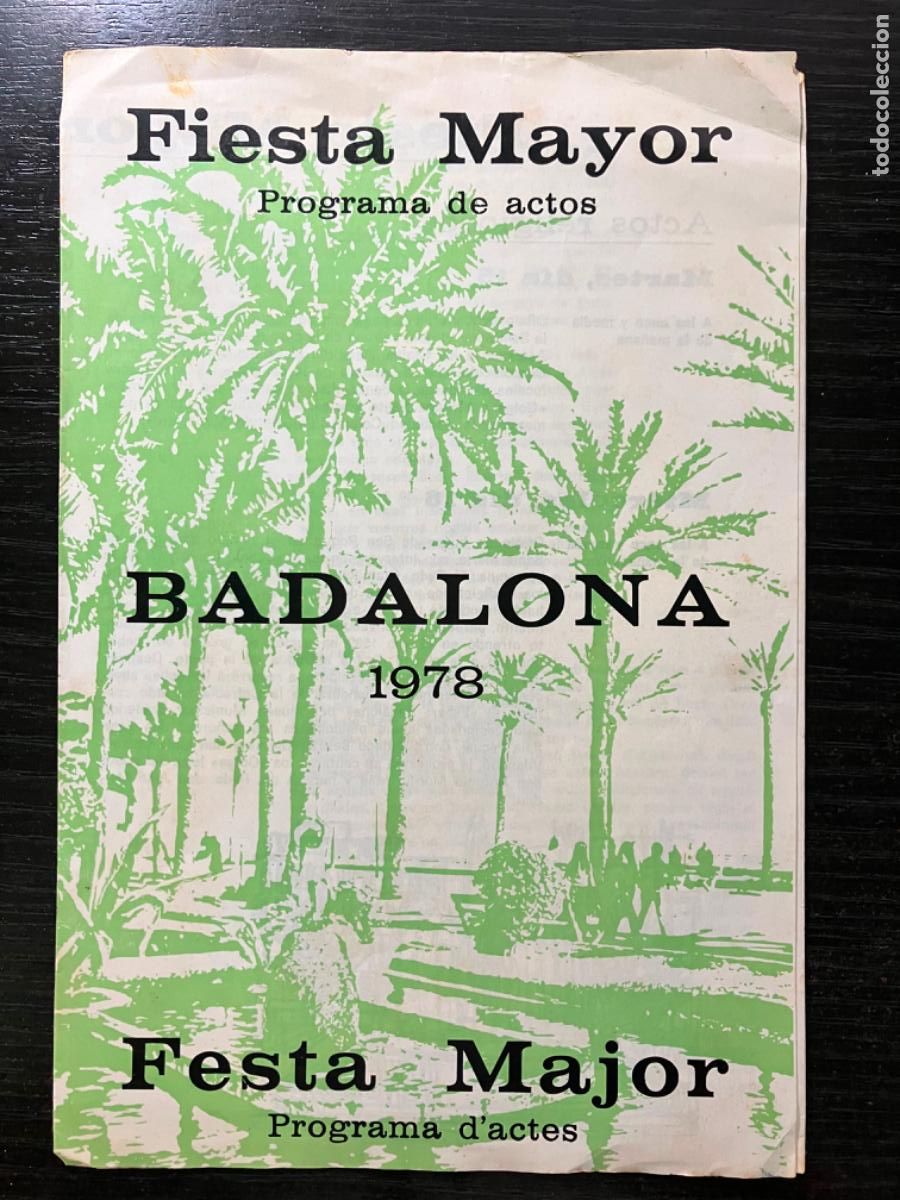 Sammeln von Zeitschriften und Zeitungen: Programa Fiesta Mayor Festa Major Badalona 1978