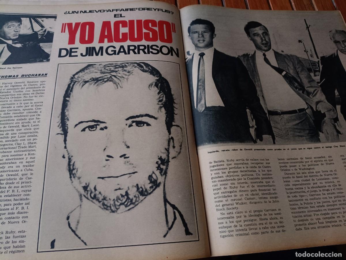 Collectionnisme de Revues et Journaux: ACUSACI&Oacute;N DEL FISCAL GARRISON SOBRE EL ASESINATO DE KENNEDY. 5 P&Aacute;GINAS DE TRIUNFO 1967