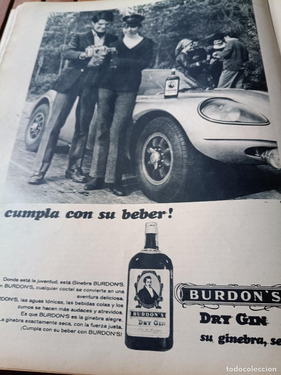 Collectionnisme de Revues et Journaux: PUBLICIDAD VINTAGE. ANUNCIO DE GINEBRA DRY GIN BURDON`S. 26X34 CM. 1967