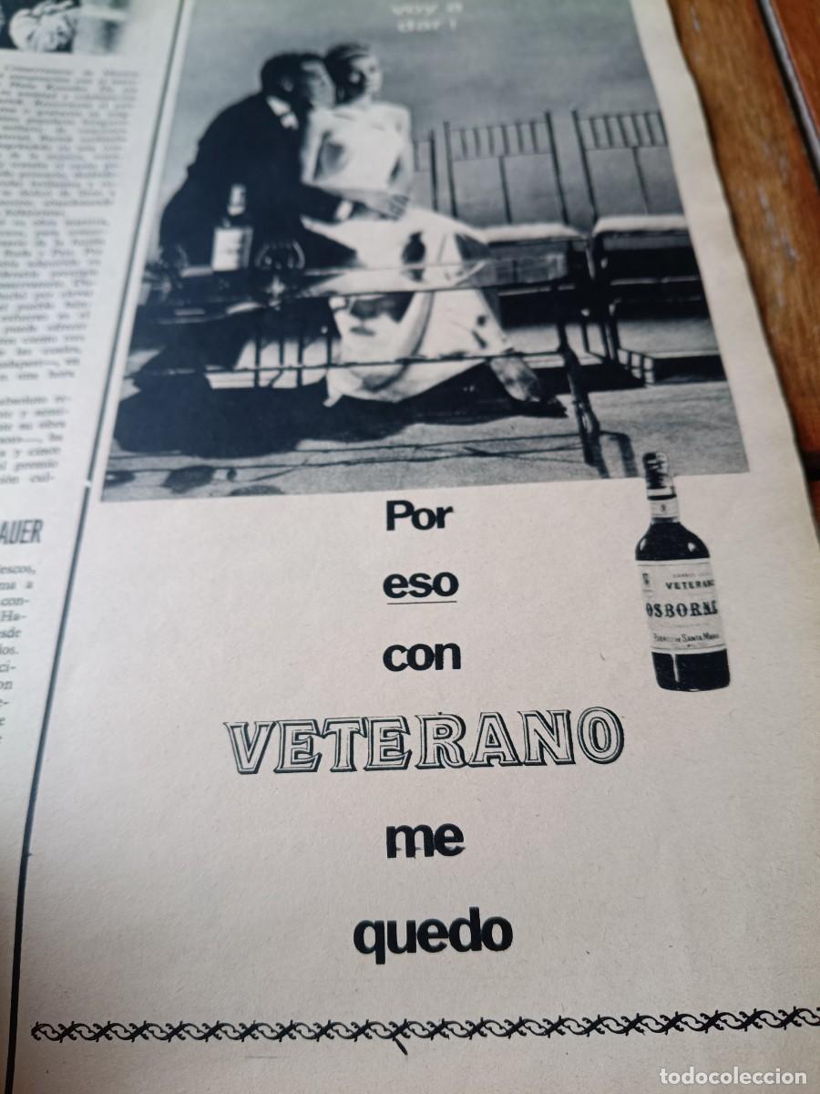 Collectionnisme de Revues et Journaux: PUBLICIDAD VINTAGE. ANUNCIO DE BRANDY VETERANO DE OSBORNE . 26X34 CM. 1967