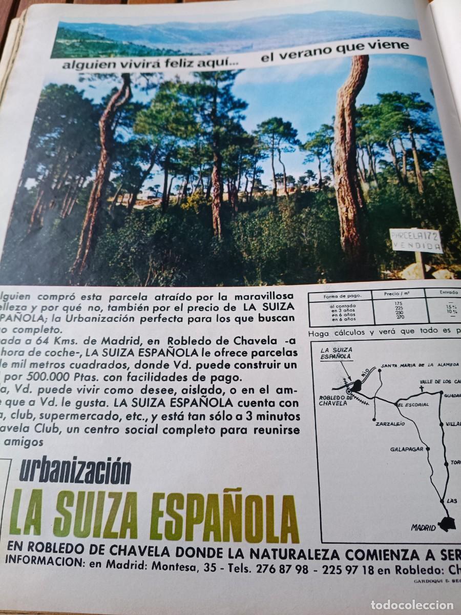 Collectionnisme de Revues et Journaux: PUBLICIDAD VINTAGE. ANUNCIO DE URBANIZACI&Oacute;N LA SUIZA ESPA&Ntilde;OLA EN ROBLEDO DE CHAVELA. 26X34 CM. 1967