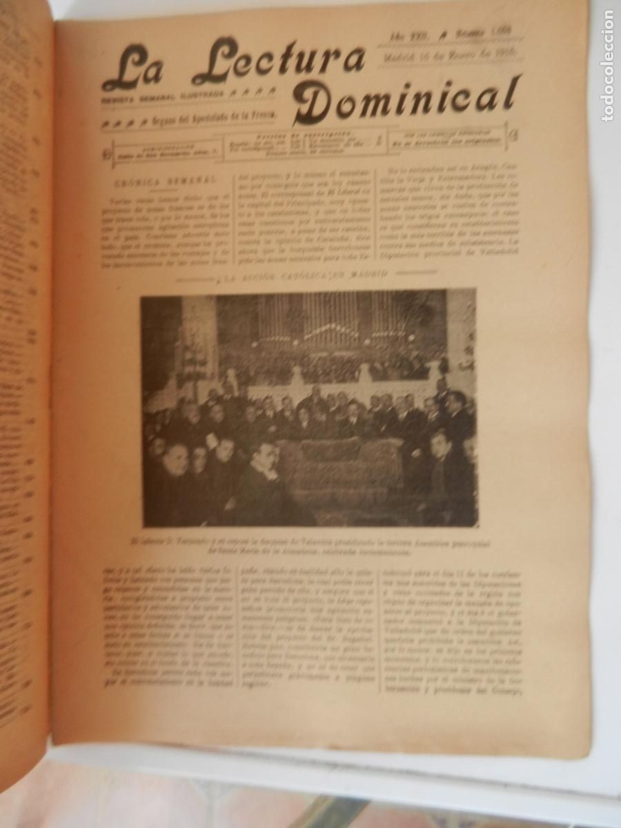 Sammeln von Zeitschriften und Zeitungen: LA LECTURA DOMINICAL - N&ordm; 1098 - 01-1915 - REVISTA SEMANAL ILUSTRADA- DIVULGACION RELIGIOSA Y MORAL