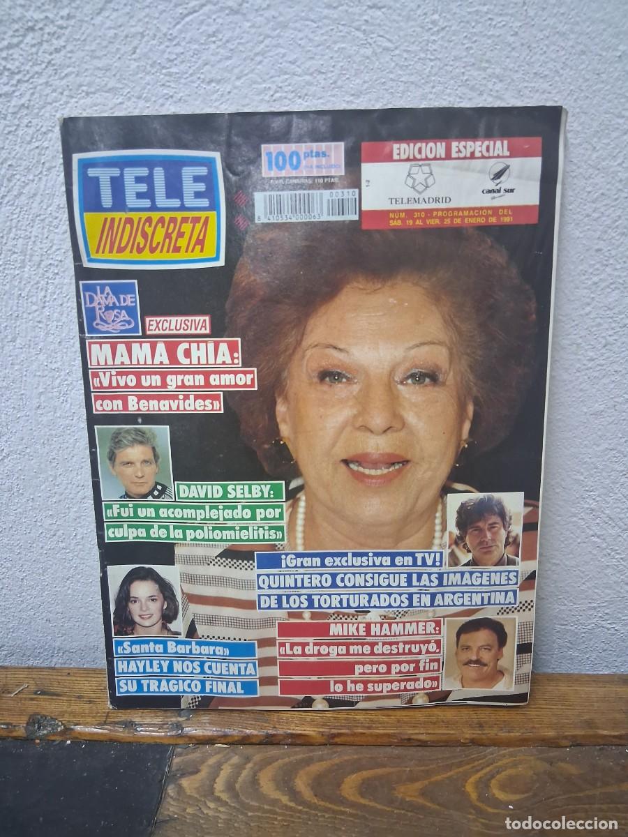 Collezionismo di Riviste e Giornali: Revista Tele indiscreta 310 Mama Chia David Selby Jes&uacute;s Quintero Manuel Marlasca Cruz y Raya