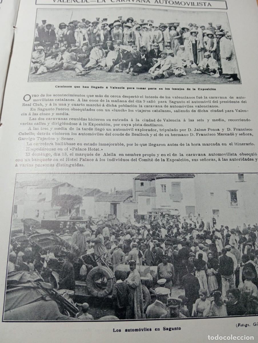 Coleccionismo de revistas y peri&oacute;dicos: REVISTA A&Ntilde;O 1909 CALAHORRA SANT BOI DE LLOBREGAT COCHES EN SAGUNTO PUENTE VICTORIA MADRID