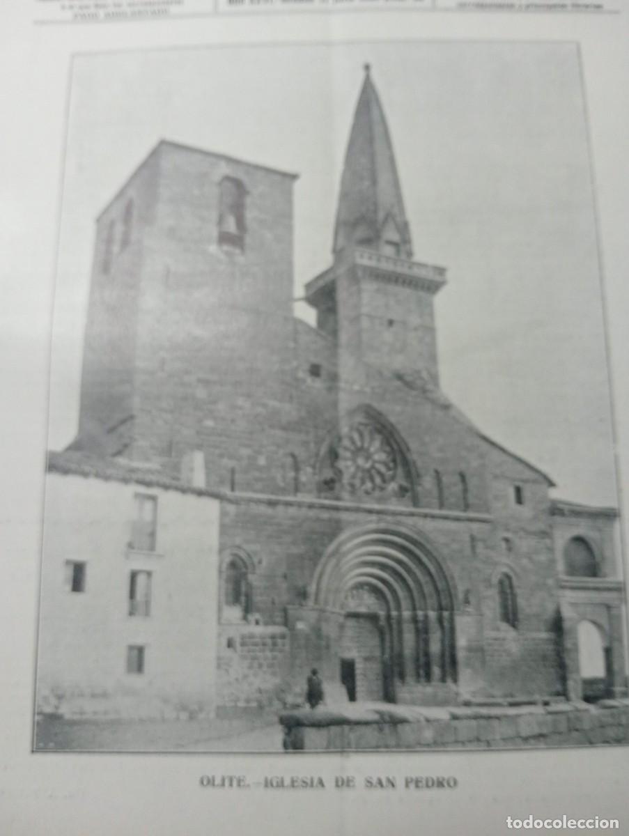 Coleccionismo de revistas y peri&oacute;dicos: REVISTA A&Ntilde;O 1909 OLITE EN PORTADA VIRGEN DEL VALLE SEVILLA MALLORQUINES EN VALENCIA
