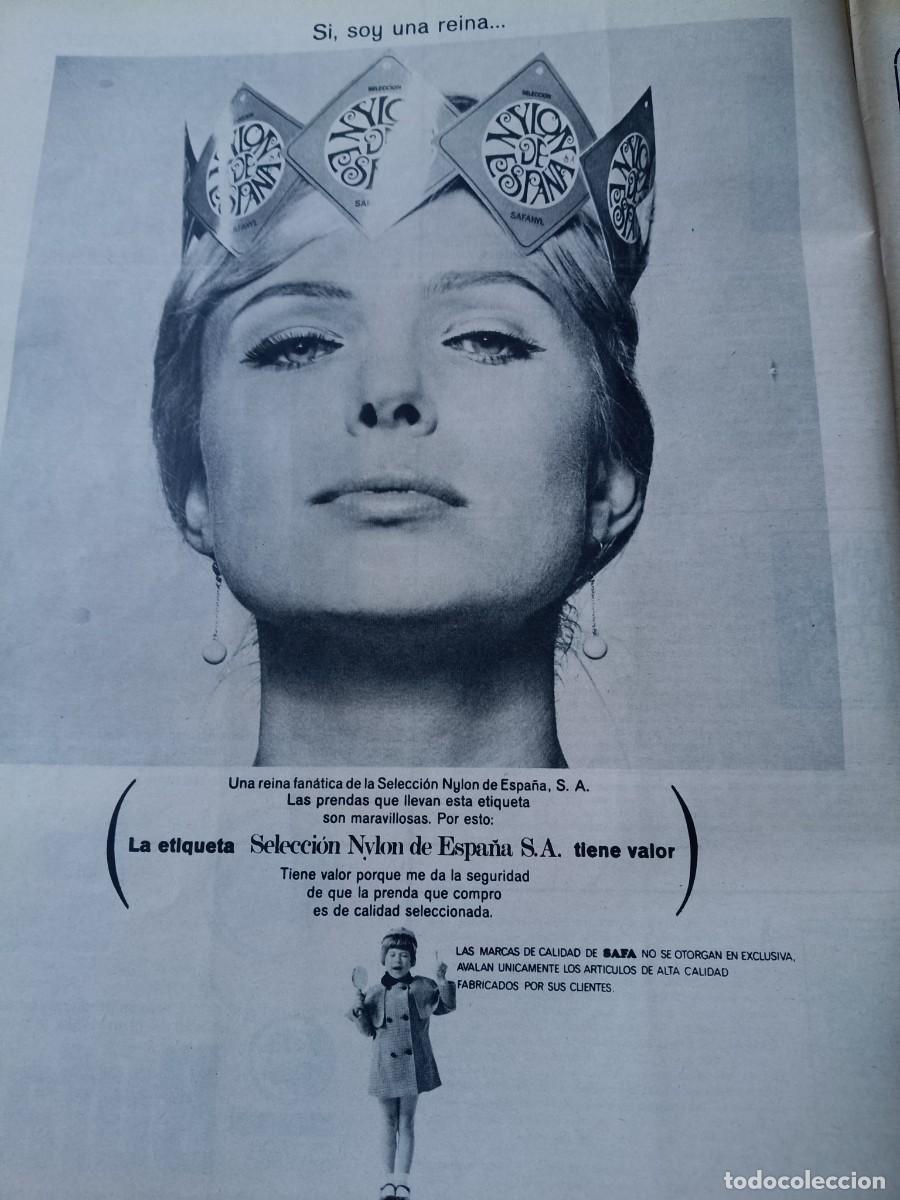 Coleccionismo de revistas y peri&oacute;dicos: PUBLICIDAD VINTAGE. ANUNCIO NYLON DE ESPA&Ntilde;A DE SAFA. 26X34 CM. 1967