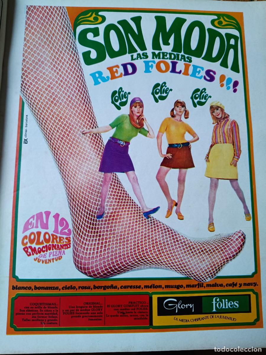 Coleccionismo de revistas y peri&oacute;dicos: PUBLICIDAD VINTAGE. ANUNCIO DE MEDIAS GLORY FOLIES. 26X34 CM. 1967
