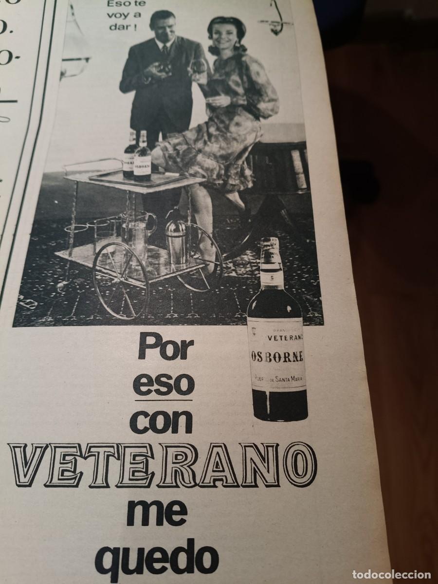 Coleccionismo de revistas y peri&oacute;dicos: PUBLICIDAD VINTAGE. ANUNCIO DE BRANDY VETERANO DE OSBORNE. 13X34 CM. 1967