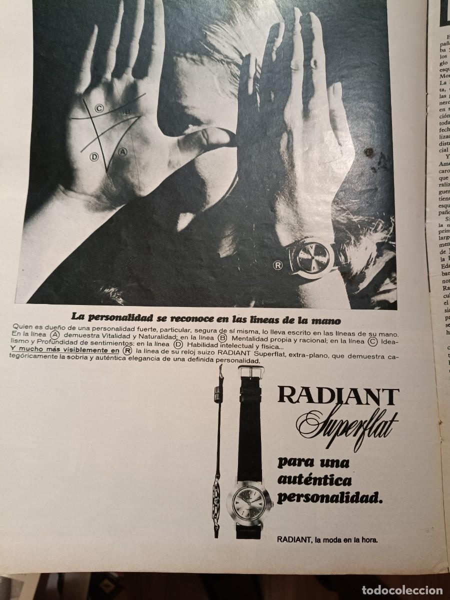 Coleccionismo de revistas y peri&oacute;dicos: PUBLICIDAD VINTAGE. ANUNCIO DE RELOJ RADIANT. 13X34 CM. 1967