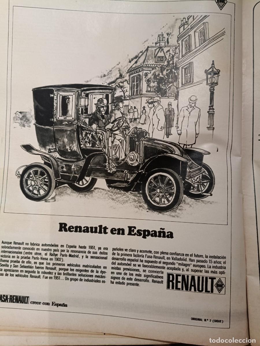 Coleccionismo de revistas y peri&oacute;dicos: PUBLICIDAD VINTAGE. ANUNCIO ORIGEN DE RENAULT EN ESPA&Ntilde;A, EN VALLADOLID. 26X34 CM. 1967