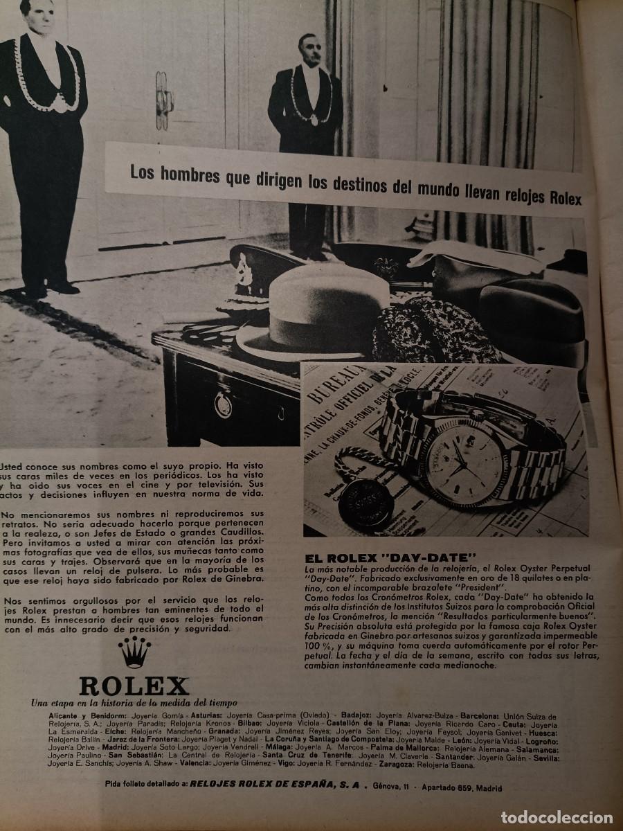 Coleccionismo de revistas y peri&oacute;dicos: PUBLICIDAD VINTAGE. ANUNCIO DE RELOJ ROLEX DAY-DATE 26X34 CM. 1967