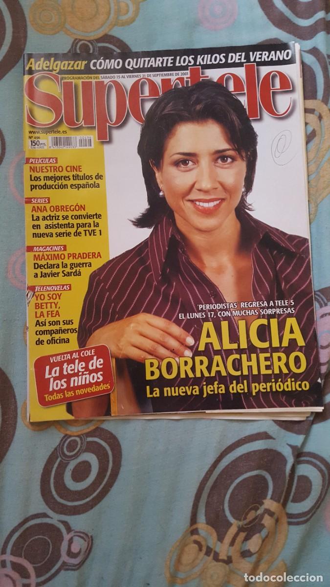 Coleccionismo de revistas y peri&oacute;dicos: Revista Supertele 496. Fotos de Ana Obregon,Brad Pitt,Penelope Cruz...en interior. A&ntilde;o 2001