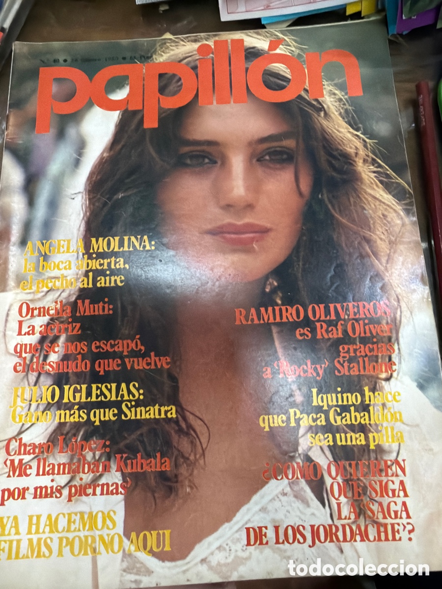 Coleccionismo de revistas y peri&oacute;dicos: Lote de 6 revistas er&oacute;ticas porno.PAPILLON.edici&oacute;n espa&ntilde;ola.a&ntilde;os 80.formato grande