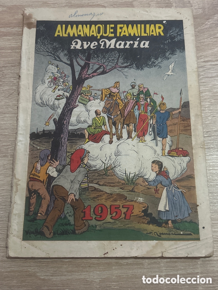 Coleccionismo de revistas y peri&oacute;dicos: Almanaque familiar ave Mar&iacute;a a&ntilde;o 1957