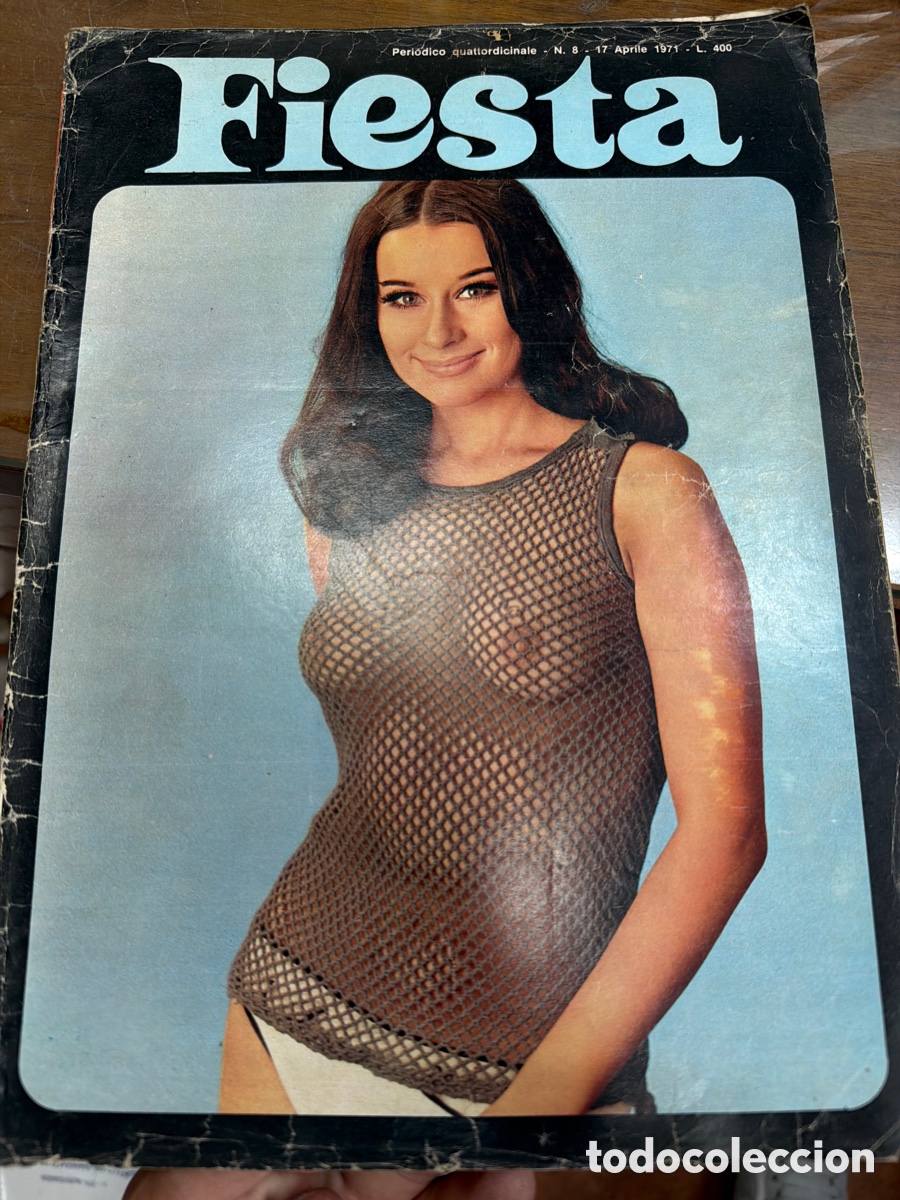 Coleccionismo de revistas y peri&oacute;dicos: Revista er&oacute;tica porno.FIESTA.edici&oacute;n italiana.n 8 April 1971.profusamente ilustrado