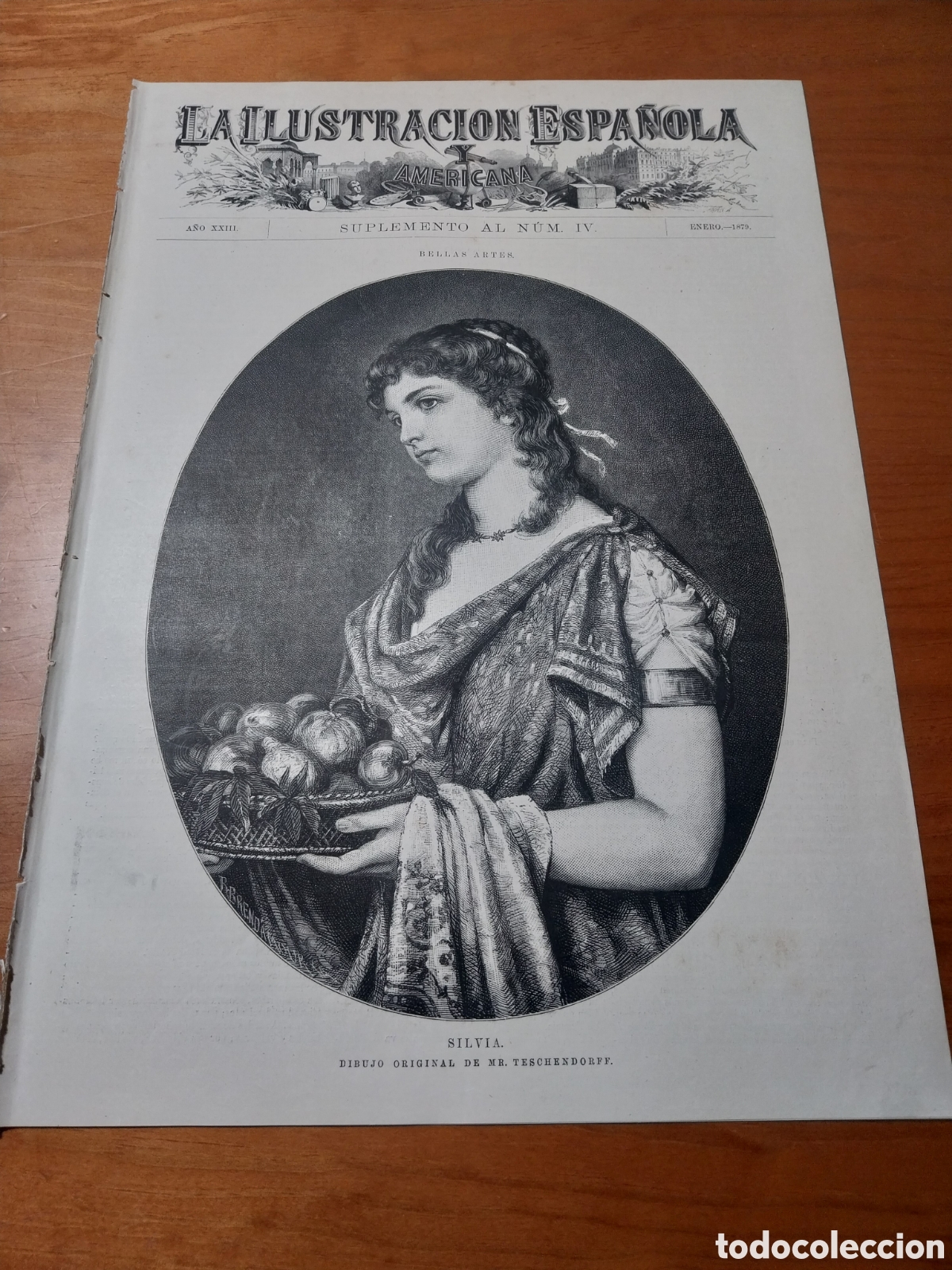 Coleccionismo de revistas y peri&oacute;dicos: LA ILUSTRACI&Oacute;N ESPA&Ntilde;OLA Y AMERICANA 1879 . SUPLEMENTO. DO&Ntilde;A LEONOR LA BELLA PIDE JUSTICIA A PEDRO I
