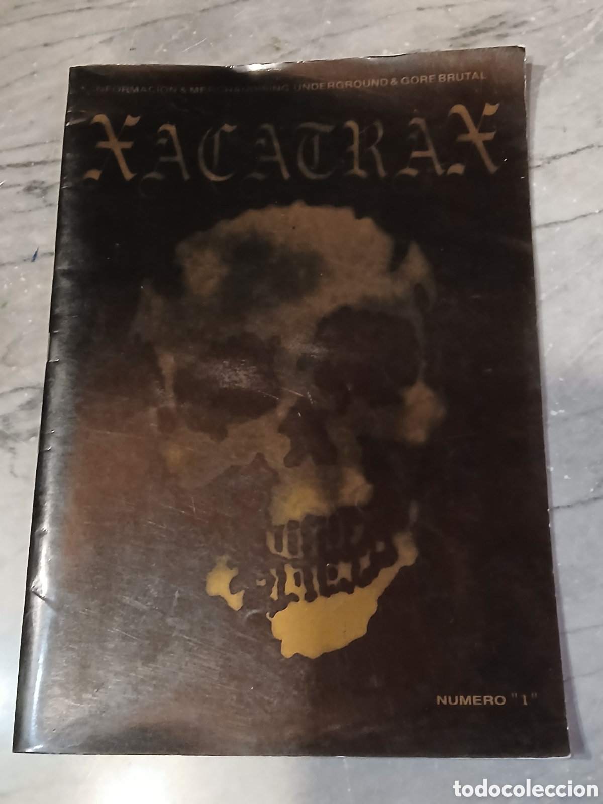 Collectionnisme de Revues et Journaux: Xacatrax 1 fanzine merchandising underground & gore brutal