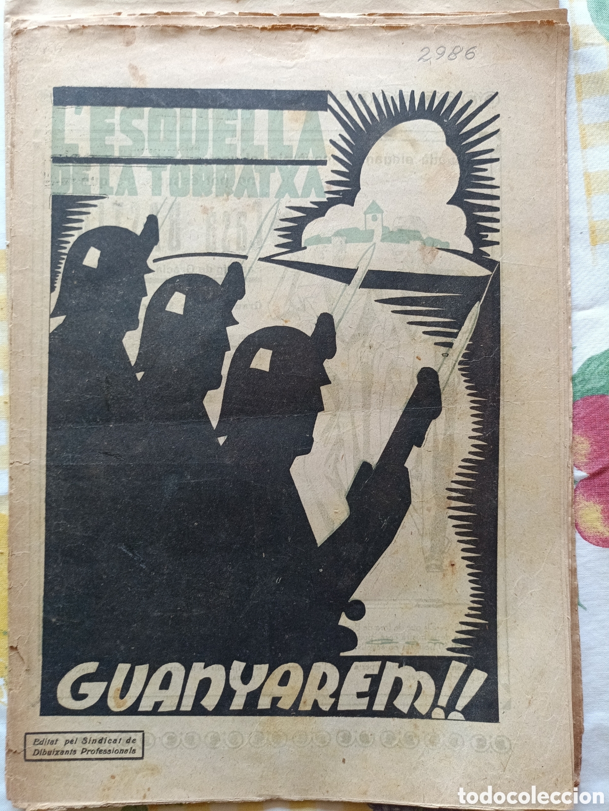 Colecionismo de Revistas e Jornais: L'Esquella de la Torratxa n&ordm; 2986 23 d'octubre de 1936 Guerra Civil Esquella