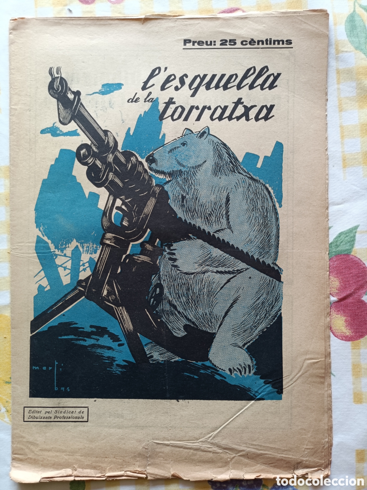 Coleccionismo de revistas y peri&oacute;dicos: L'Esquella de la Torratxa n&ordm; 2991 27 de Novembre de 1936 Guerra Civil Esquella