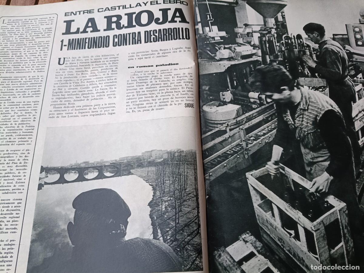 Coleccionismo de revistas y peri&oacute;dicos: LA RIOJA, MINIFUNDIO CONTRA DESARROLLO. 8 P&Aacute;GINAS DE REVISTA TRIUNFO 1967