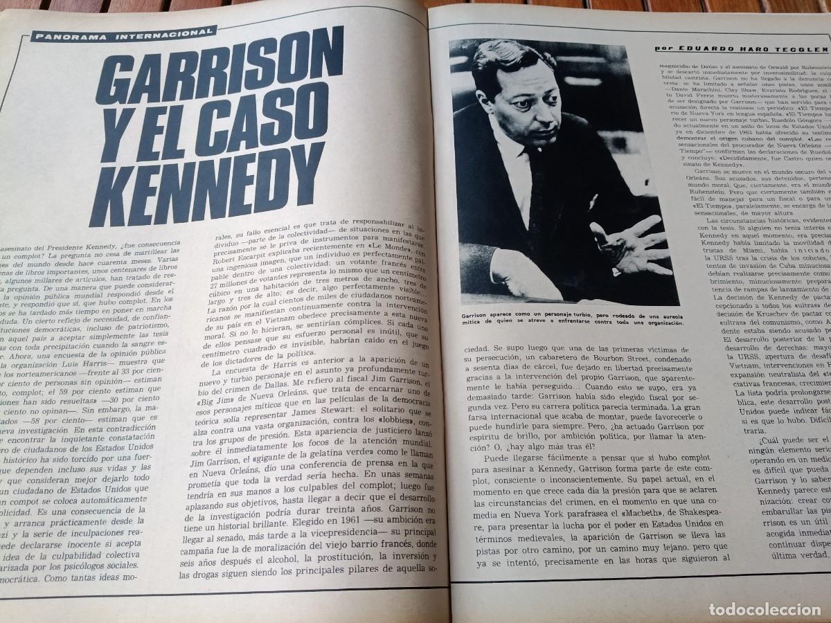 Coleccionismo de revistas y peri&oacute;dicos: GARRISON Y EL CASO DEL ASESINATO DE KENNEDY. ARTICULO DE TRIUNFO 1967