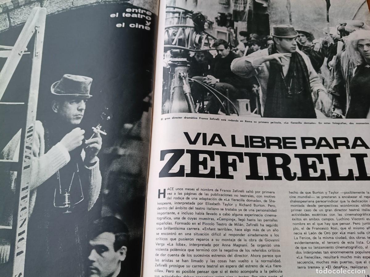 Coleccionismo de revistas y peri&oacute;dicos: FRANCO ZEFIRELLI RUEDA SU PRIMERA PEL&Iacute;CULA. ART&Iacute;CULO DE TRIUNFO 1967