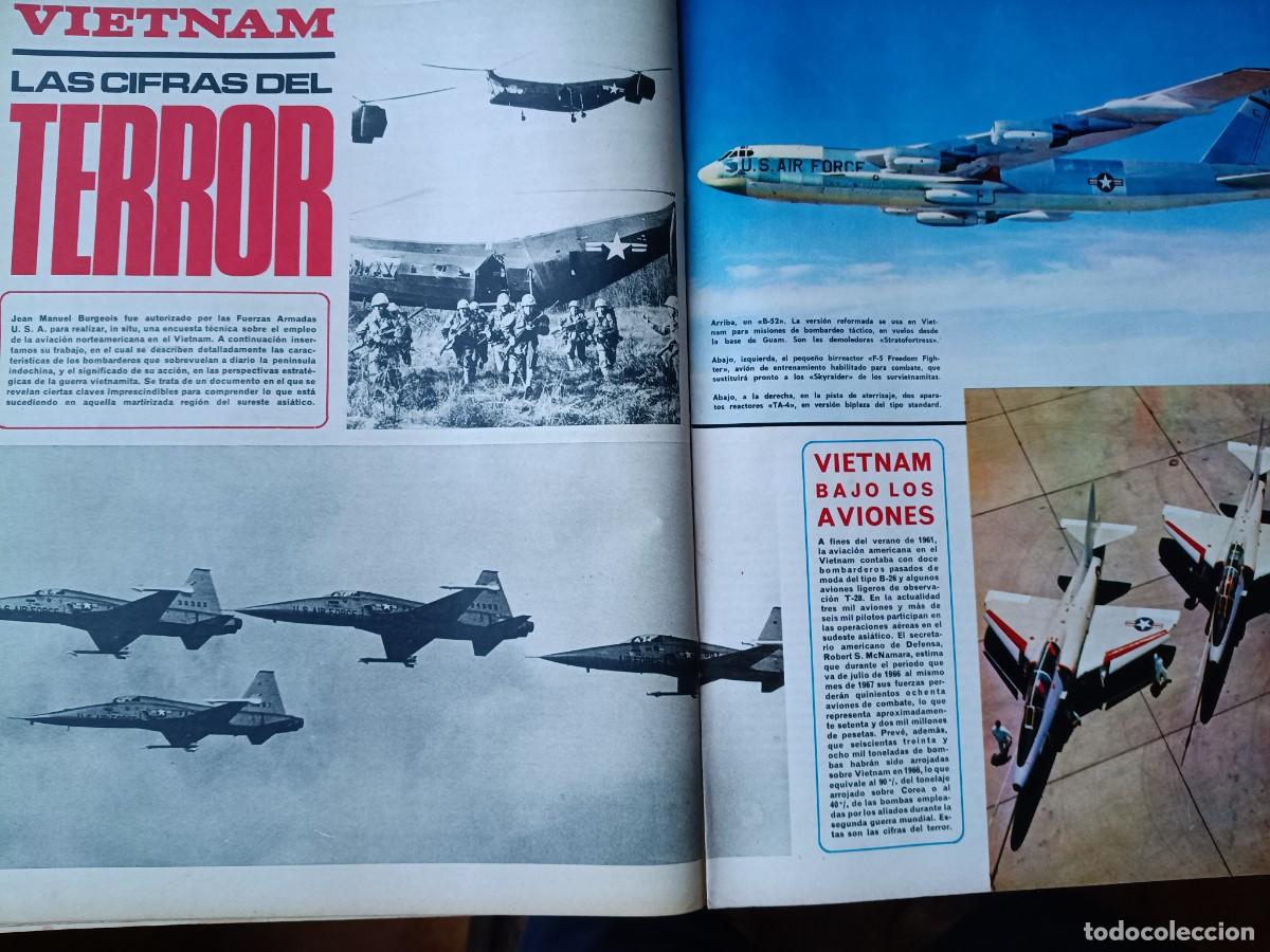 Coleccionismo de revistas y peri&oacute;dicos: GUERRA DE VIETNAM: TERROR BAJO LOS AVIONES. REPORTAJE DE 9 P&Aacute;GINAS DE TRIUNFO 1967