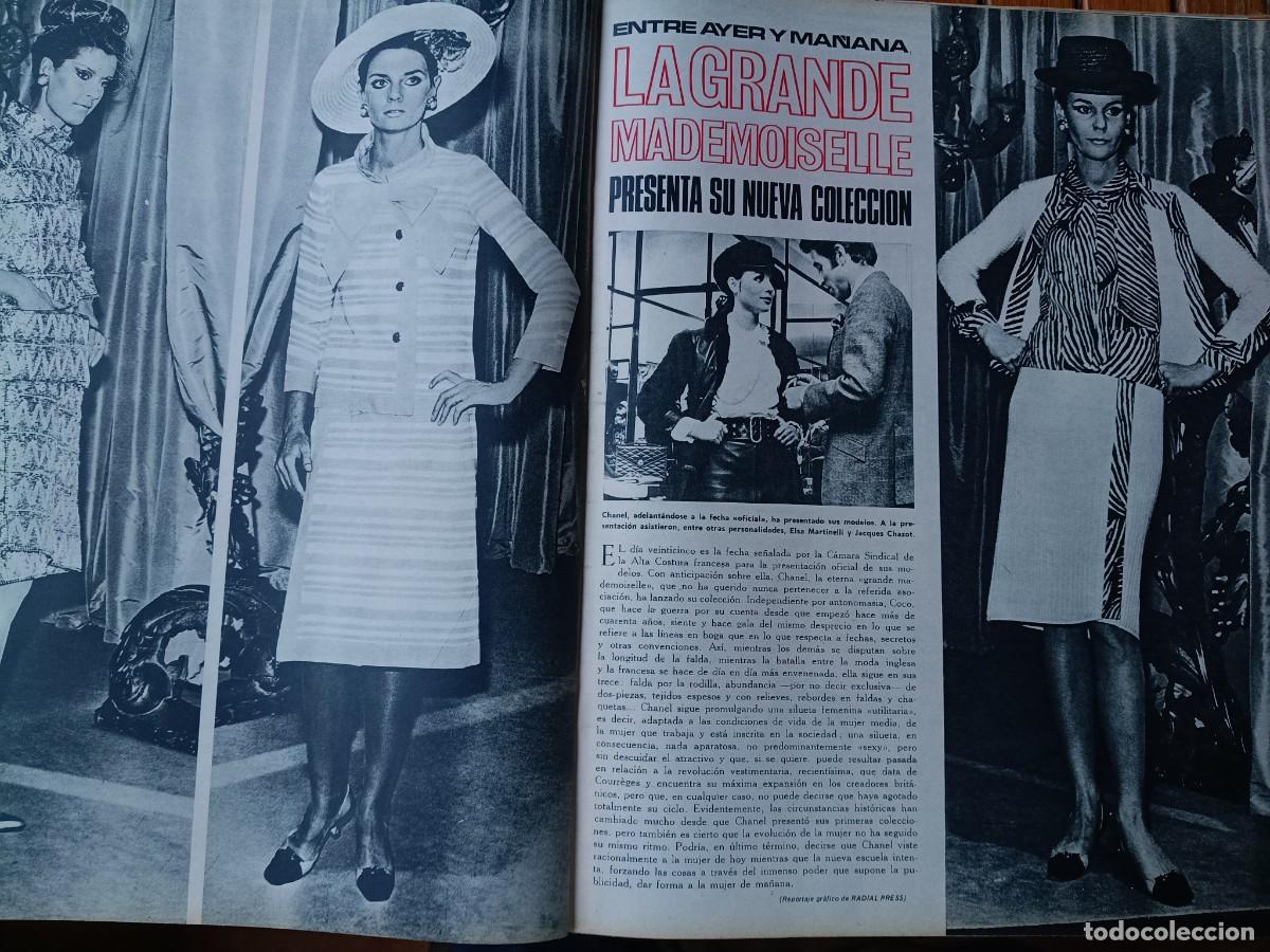 Coleccionismo de revistas y peri&oacute;dicos: CHANEL PRESENTA SU NUEVA COLECCI&Oacute;N DE MODA. ART&Iacute;CULO TRIUNFO 1967