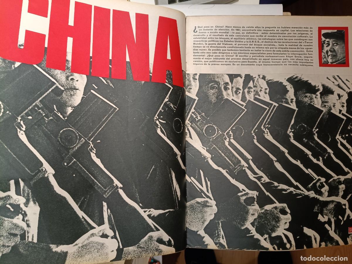 Coleccionismo de revistas y peri&oacute;dicos: CHINA: &iquest;MAO SIN MAO? Y LA REVOLUCI&Oacute;N CULTURAL. REPORTAJE 9 P&Aacute;GINAS DE TRIUNFO 1967